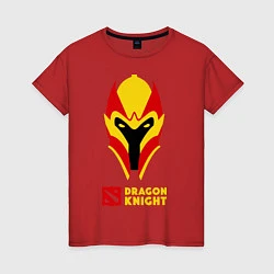 Футболка хлопковая женская Dota 2: Dragon Knight, цвет: красный