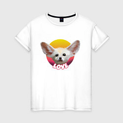 Женская футболка LOVE FOX