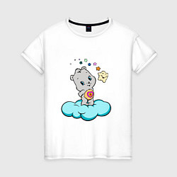 Женская футболка Девушка-медведь
