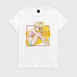 Футболка хлопковая женская Sweet Bullet, цвет: белый