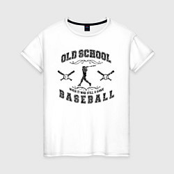 Женская футболка OLD SCHOOL BASEBALL