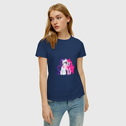 Футболка хлопковая женская My Little Pony Pinkie Pie And, цвет: тёмно-синий — фото 2