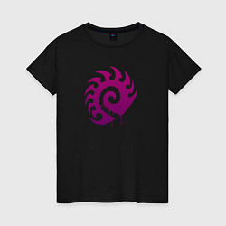 Женская футболка Zerg logo Purple