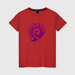 Женская футболка Zerg logo Purple