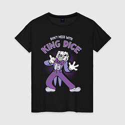 Женская футболка King Dice, Cuphead