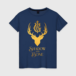 Футболка хлопковая женская Shadow and Bone, цвет: тёмно-синий