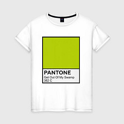 Женская футболка Shrek: Pantone Color