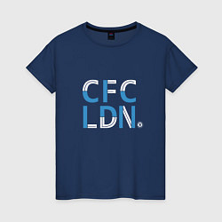 Футболка хлопковая женская FC Chelsea CFC London 202122, цвет: тёмно-синий