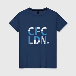 Футболка хлопковая женская FC Chelsea CFC London 202122, цвет: тёмно-синий