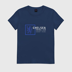 Футболка хлопковая женская FC Chelsea Stamford Bridge 202122, цвет: тёмно-синий