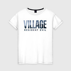 Футболка хлопковая женская Resident Evil Village Хоррор, цвет: белый
