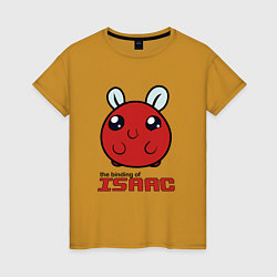Футболка хлопковая женская The binding of isaac Monsters, цвет: горчичный