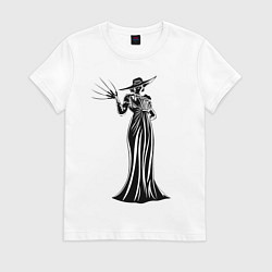 Футболка хлопковая женская Alcina Dimitrescu, цвет: белый