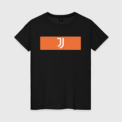Футболка хлопковая женская Juventus Tee Cut & Sew 2021, цвет: черный