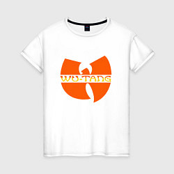 Футболка хлопковая женская Wu-Tang Orange, цвет: белый