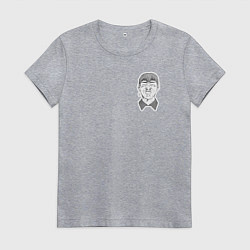 Футболка хлопковая женская Эйкити Онидзука, цвет: меланж