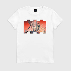 Футболка хлопковая женская Sukuna, цвет: белый