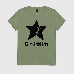 Футболка хлопковая женская Crimin бренд One Piece, цвет: авокадо