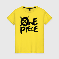 Женская футболка One Piece Большой куш лого