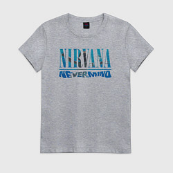 Футболка хлопковая женская Nirvana Нирвана Рок Rock, цвет: меланж