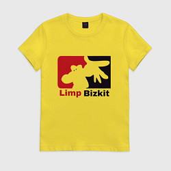 Футболка хлопковая женская Limp Bizkit, цвет: желтый