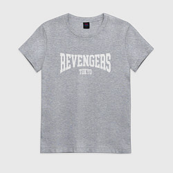 Футболка хлопковая женская ВАЛЬХАЛЛА TOKYO REVENGERS, цвет: меланж