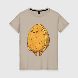 Женская футболка Грецкий орех
