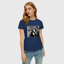 Футболка хлопковая женская Louis Armstrong, цвет: тёмно-синий — фото 2
