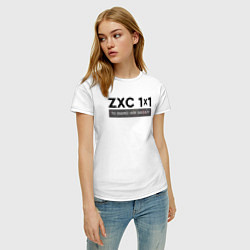 Футболка хлопковая женская ZXC 1x1, цвет: белый — фото 2