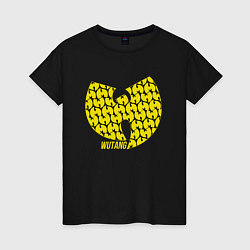 Футболка хлопковая женская Wu-Tang Style, цвет: черный