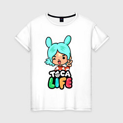 Футболка хлопковая женская Toca Life, цвет: белый