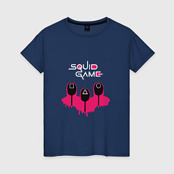 Футболка хлопковая женская Soldiers Squid, цвет: тёмно-синий