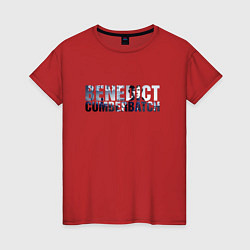 Футболка хлопковая женская Бенедикт Камбербэтч 2025, цвет: красный