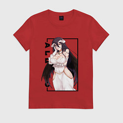 Футболка хлопковая женская Альбедо Albedo Повелитель, цвет: красный