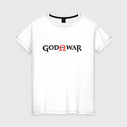 Женская футболка GOD OF WAR LOGO BLACK RED