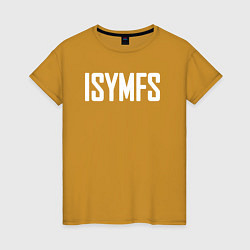 Футболка хлопковая женская ISYMFS CT Fletcher, цвет: горчичный