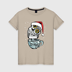 Женская футболка X-mas Owl