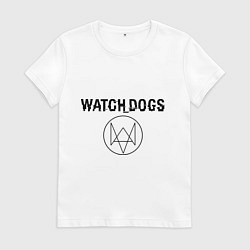 Футболка хлопковая женская Watch Dogs, цвет: белый