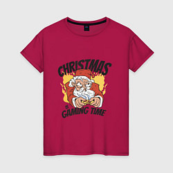 Женская футболка Gaming Santa