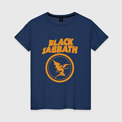 Футболка хлопковая женская Black Sabbath Vol 4 Рок группа, цвет: тёмно-синий