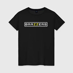 Футболка хлопковая женская Brazzers, цвет: черный