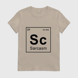 Женская футболка САРКАЗМ - SARCASM, Sc Таблица Менделеева