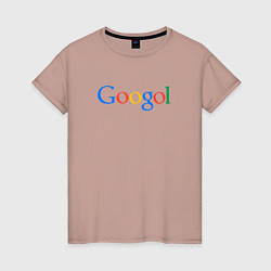 Футболка хлопковая женская Гоголь Googol, цвет: пыльно-розовый