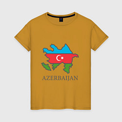 Женская футболка Map Azerbaijan