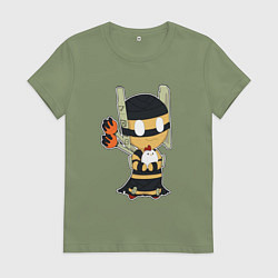 Футболка хлопковая женская Shadow Shaman Chibi, цвет: авокадо