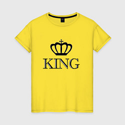Женская футболка KING Парные Король
