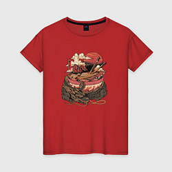 Женская футболка Dragon and Ramen