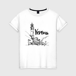 Женская футболка Италия Верона