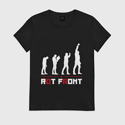 Футболка хлопковая женская RotFront, цвет: черный