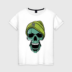 Женская футболка New York Yankees Cool skull